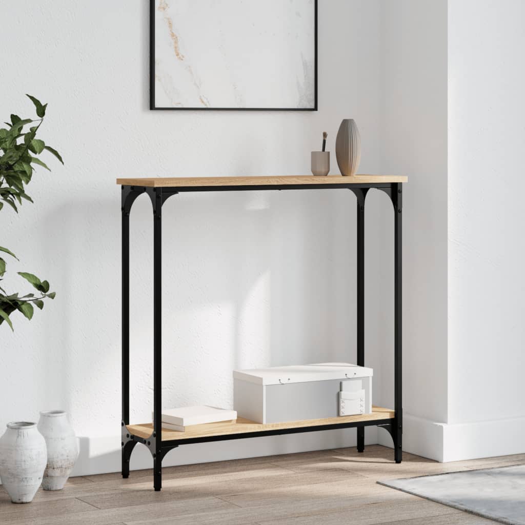 Console Table Sonoma Oak 75x22,5x75 cm Engineered Wood