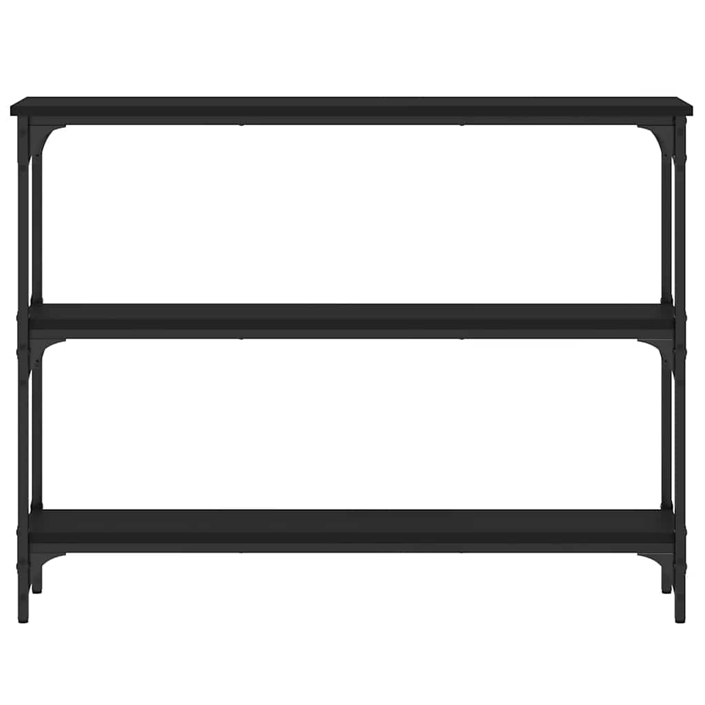 Console Table Black 100x22,5x75 cm Engineered Wood