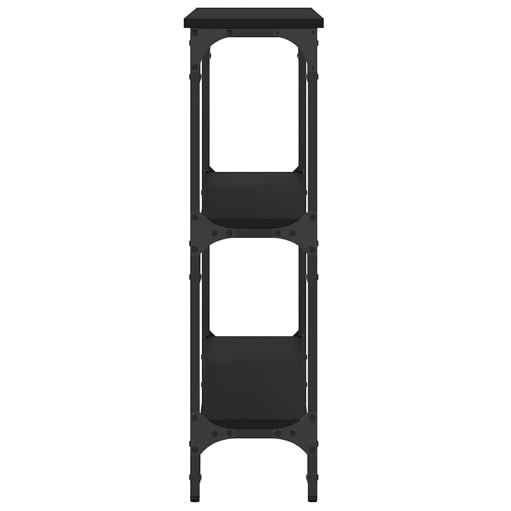Console Table Black 100x22,5x75 cm Engineered Wood