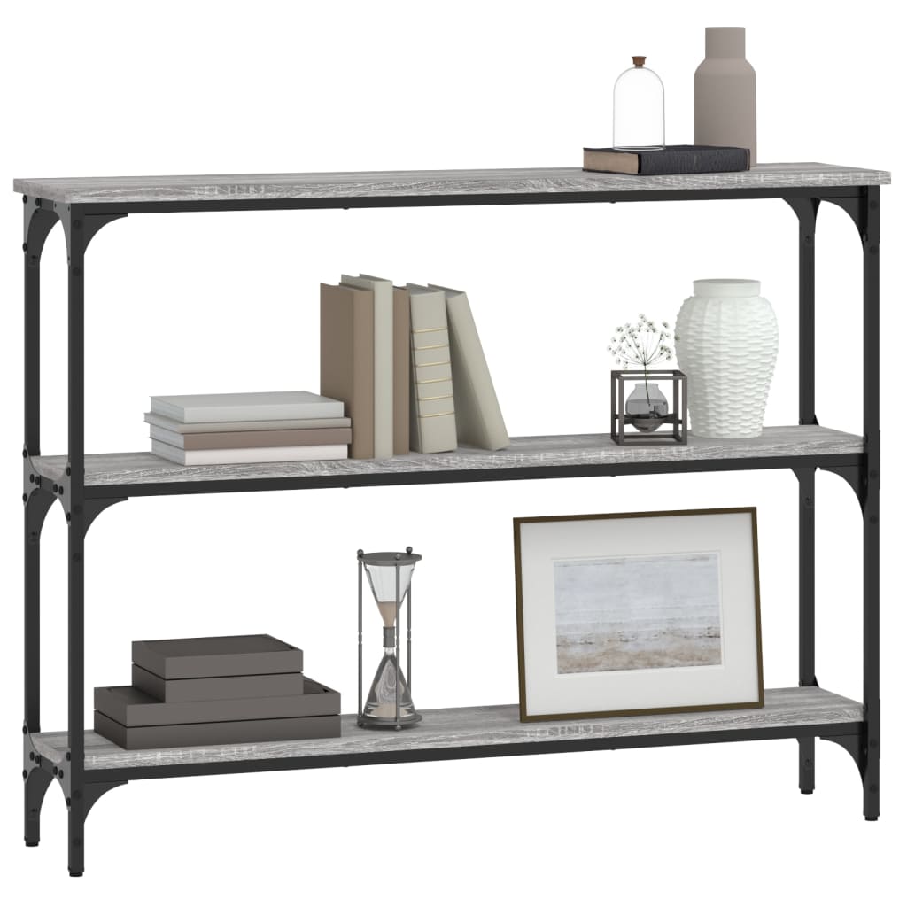 Console Table Grey Sonoma 100x22,5x75 cm Engineered Wood