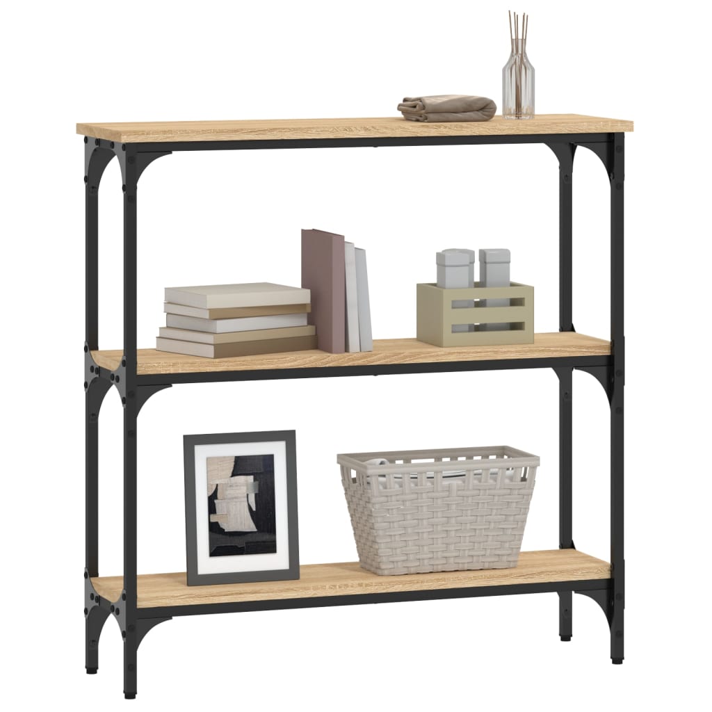 Console Table Sonoma Oak 75x22,5x75 cm Engineered Wood