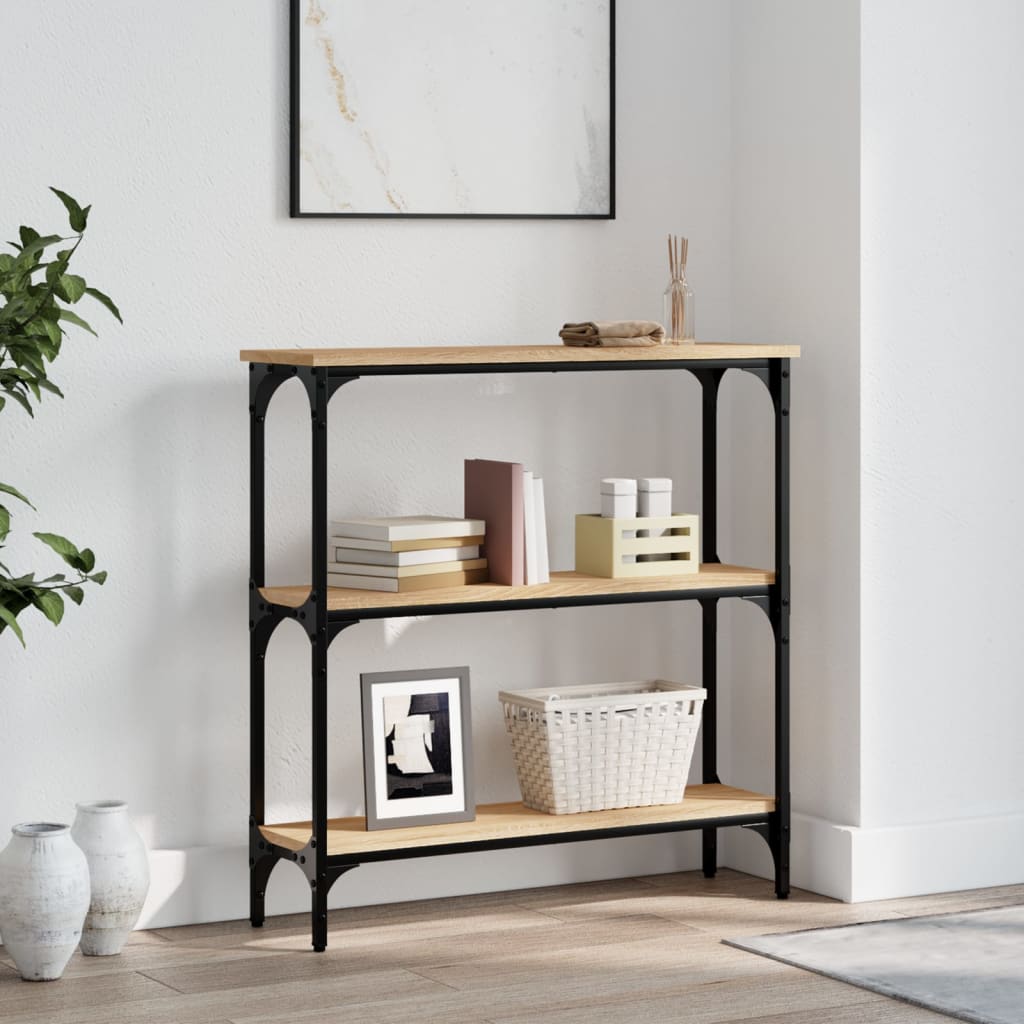 Console Table Sonoma Oak 75x22,5x75 cm Engineered Wood