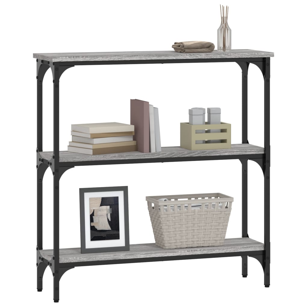 Console Table Grey Sonoma 75x22,5x75 cm Engineered Wood