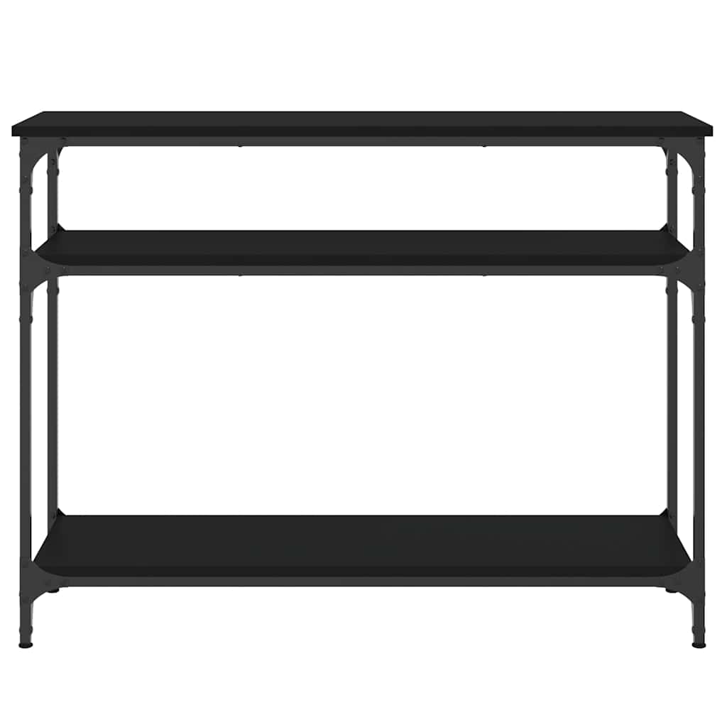 Console Table Black 100x29x75 cm Engineered Wood