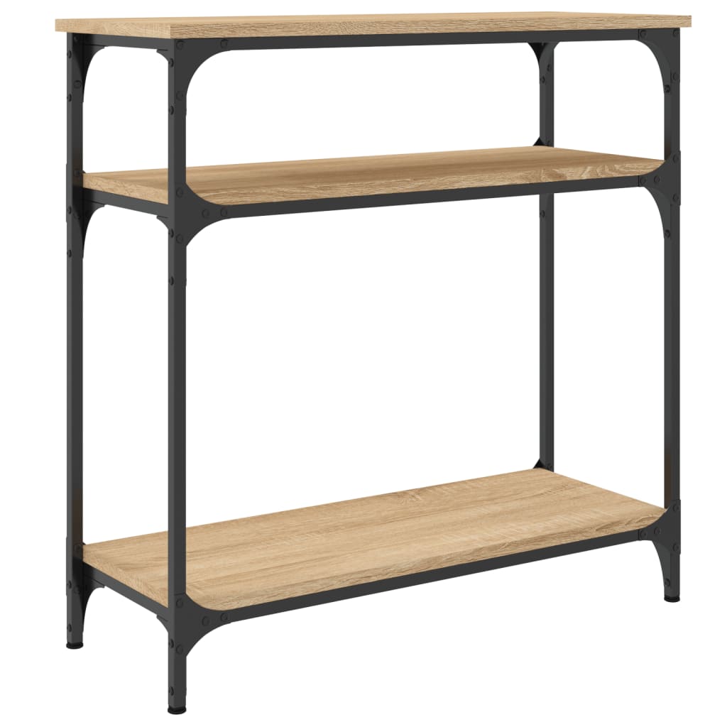 Console Table Sonoma Oak 75x29x75 cm Engineered Wood