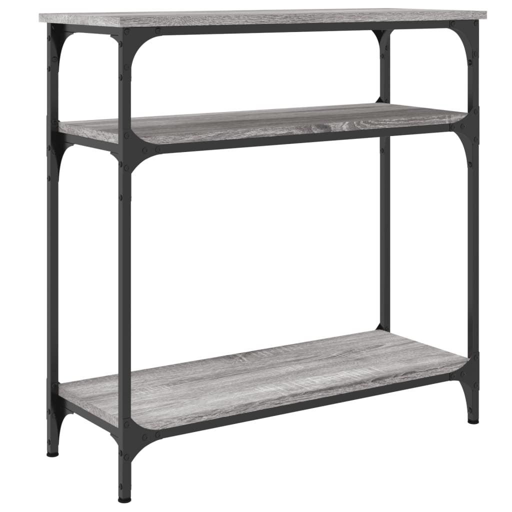 Console Table Grey Sonoma 75x29x75 cm Engineered Wood