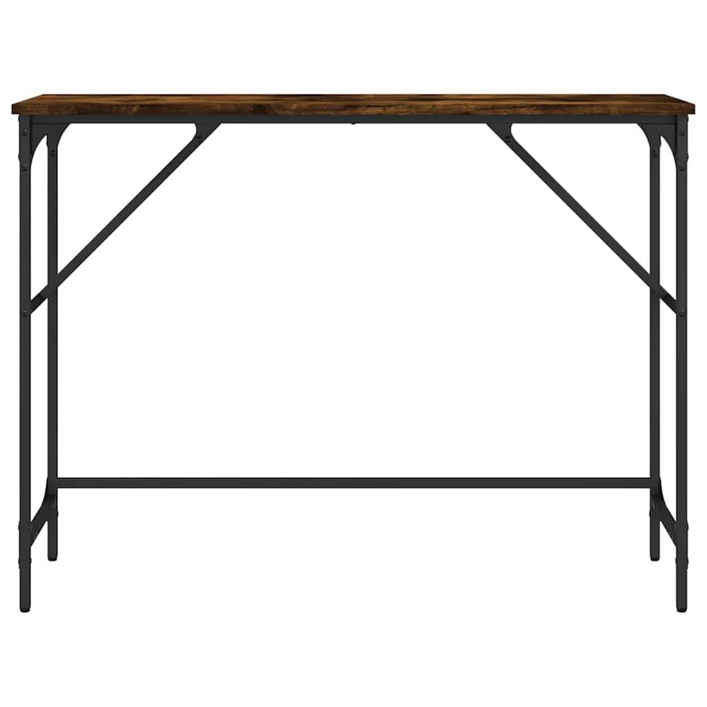 Console Table Smoked Oak 100x32x75 cm Engineered Wood