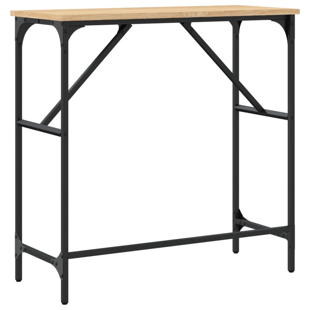 Console Table Sonoma Oak 75x32x75 cm Engineered Wood