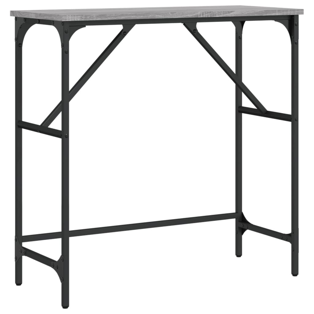 Console Table Grey Sonoma 75x32x75 cm Engineered Wood