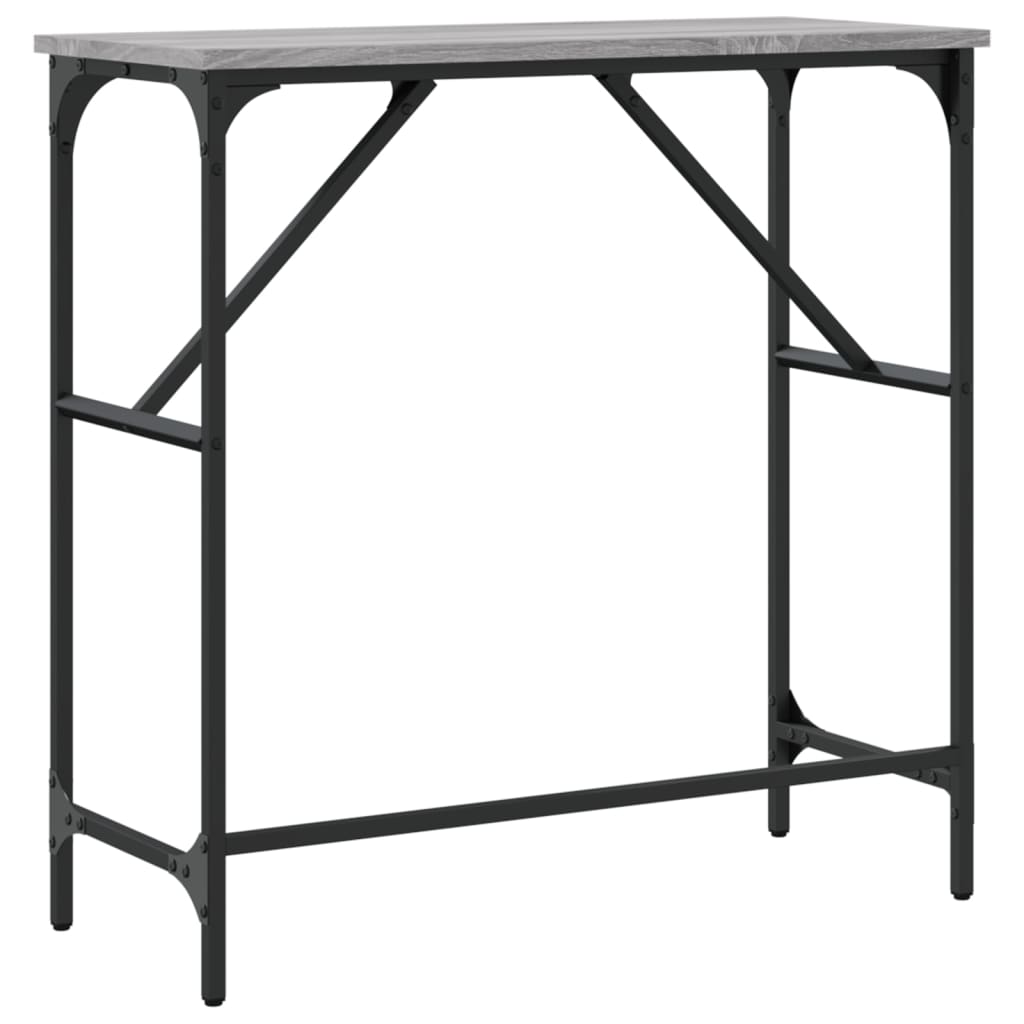 Console Table Grey Sonoma 75x32x75 cm Engineered Wood