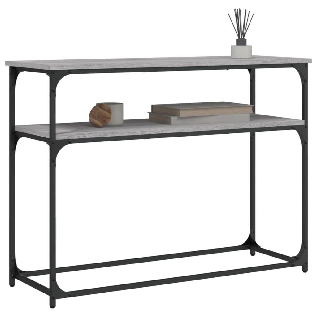 Console Table Grey Sonoma 100x35.5x75 cm Engineered Wood