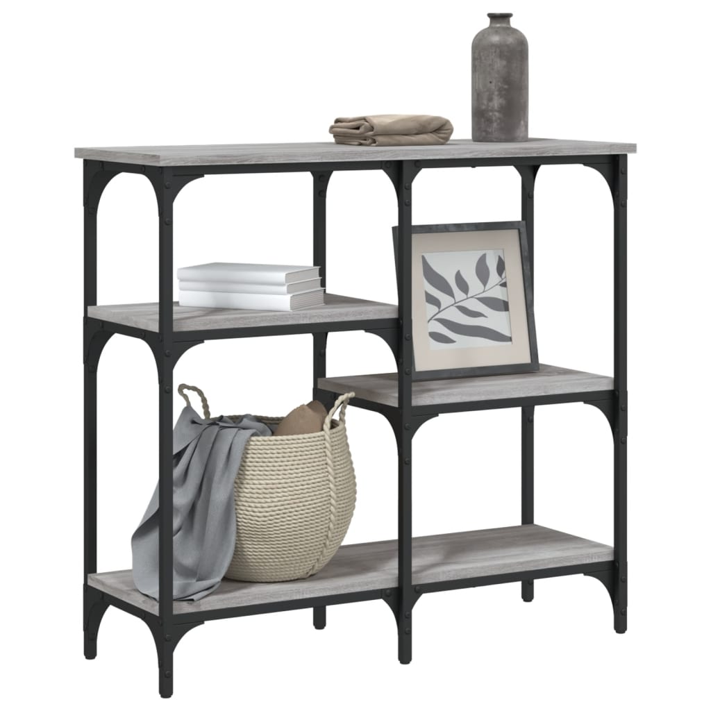 Console Table Grey Sonoma 80x29x75 cm Engineered Wood
