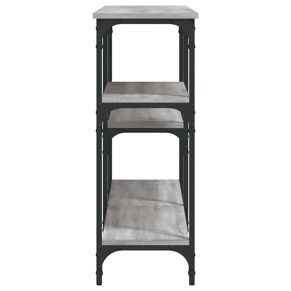 Console Table Grey Sonoma 160x29x75 cm Engineered Wood