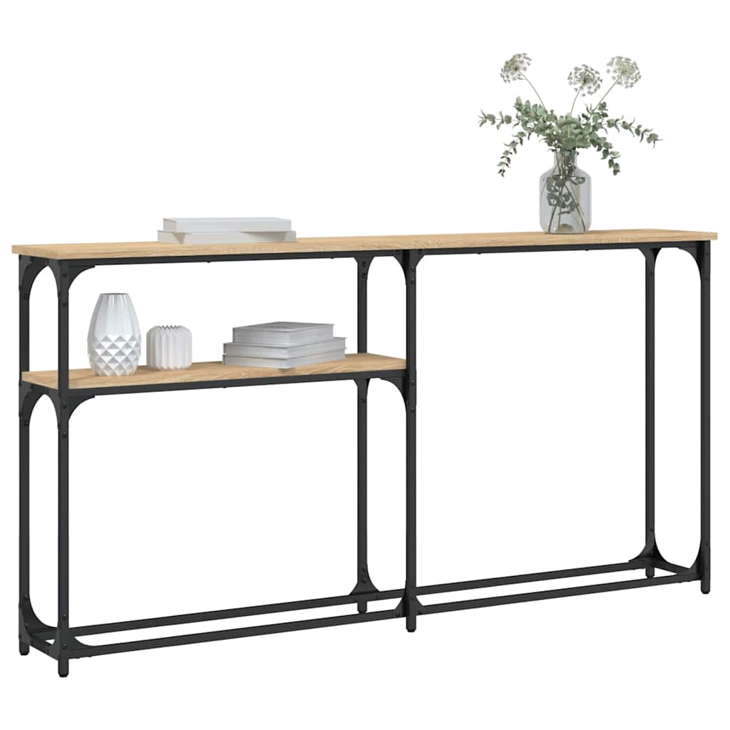 Console Table Sonoma Oak 145x22,5x75 cm Engineered Wood