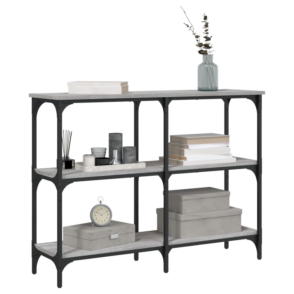 Console Table Grey Sonoma 100x29x75 cm Engineered Wood