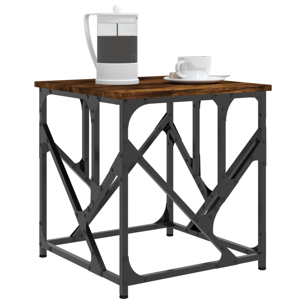 Coffee Table Smoked Oak 45x45x47,5 cm Engineered Wood