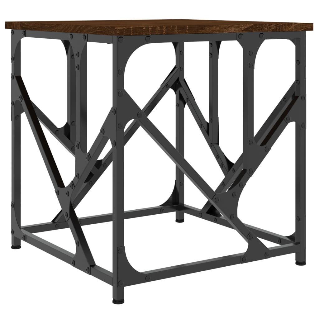 Coffee Table Brown Oak 45x45x47,5 cm Engineered Wood