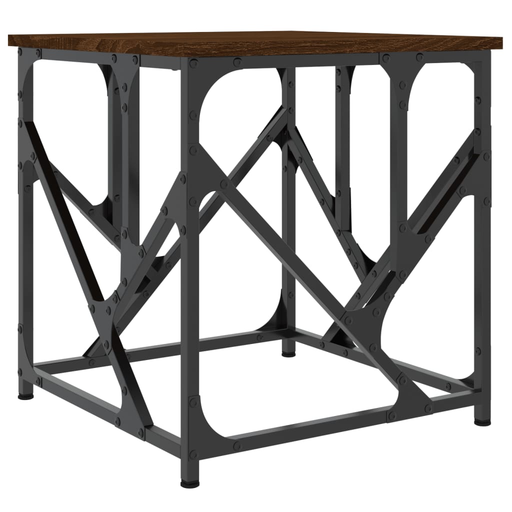 Coffee Table Brown Oak 45x45x47,5 cm Engineered Wood