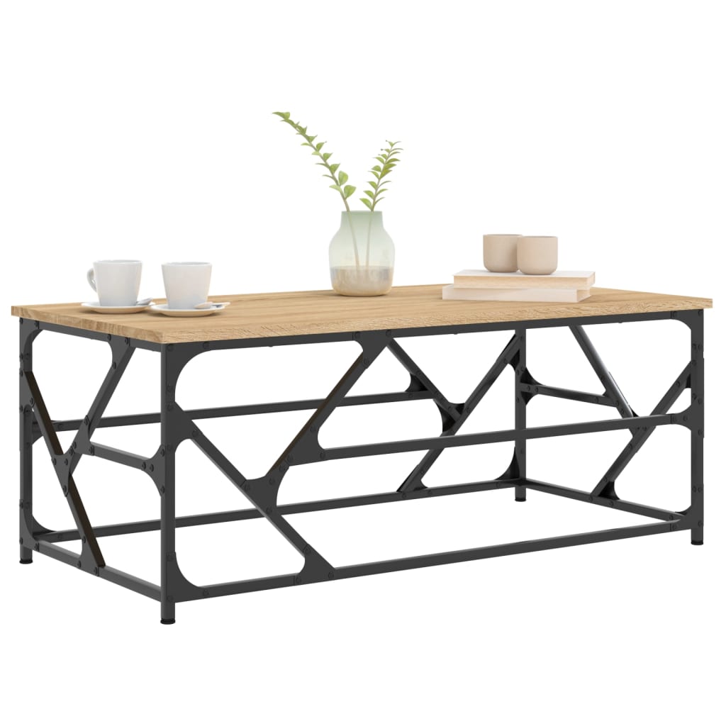Coffee Table Sonoma Oak 100x50x40 cm Engineered Wood