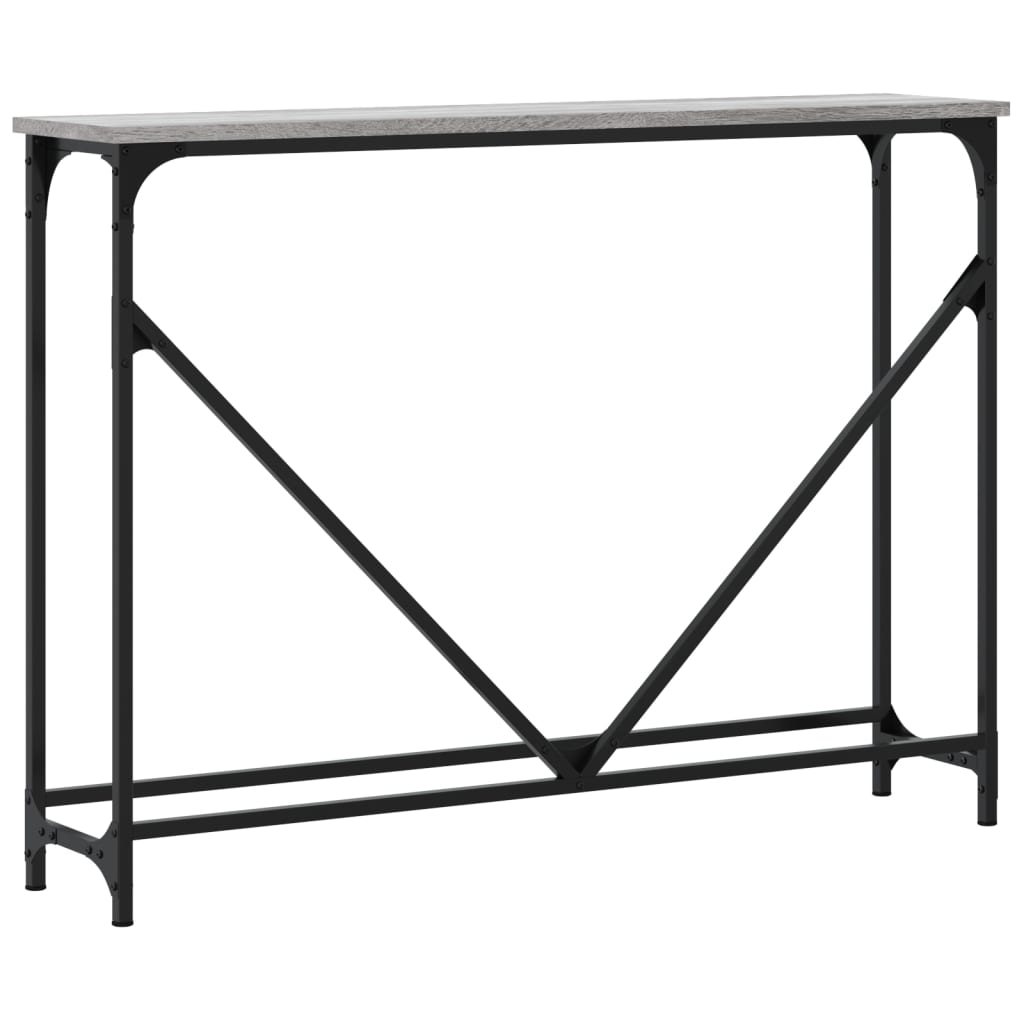 Console Table Grey Sonoma 102x22.5x75 cm Engineered Wood