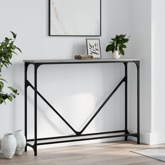 Console Table Grey Sonoma 102x22,5x75 cm Engineered Wood