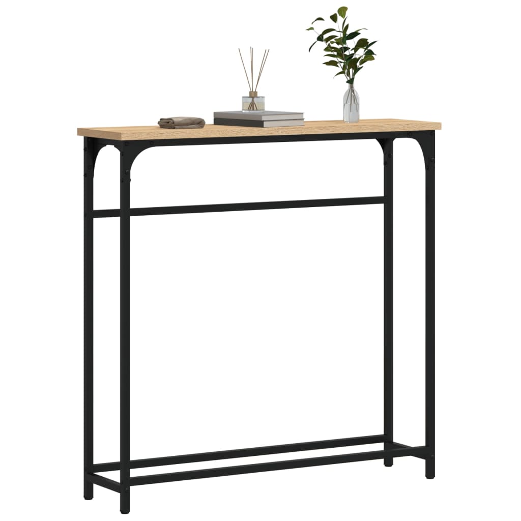 Console Table Sonoma Oak 75x19,5x75 cm Engineered Wood