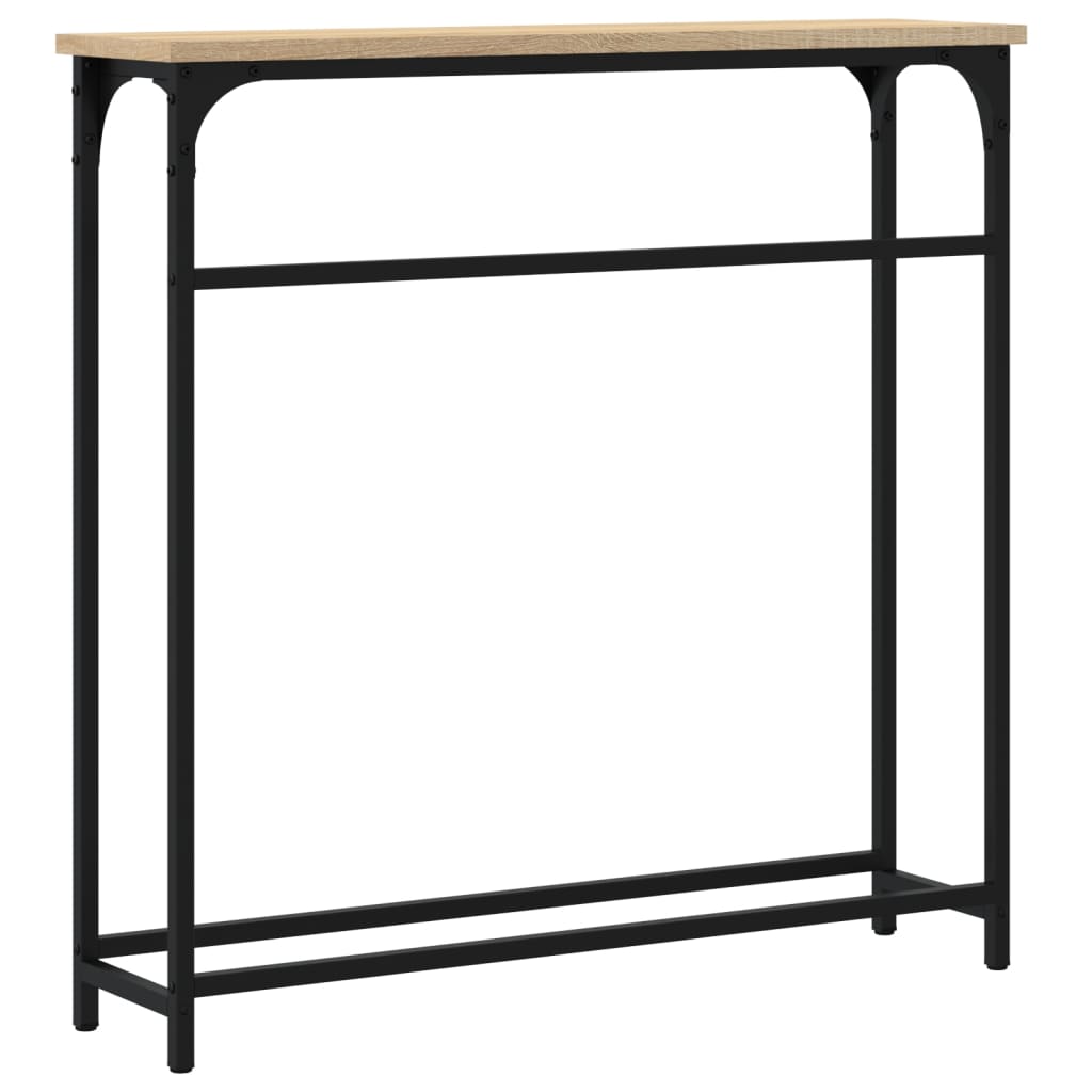 Console Table Sonoma Oak 75x19,5x75 cm Engineered Wood