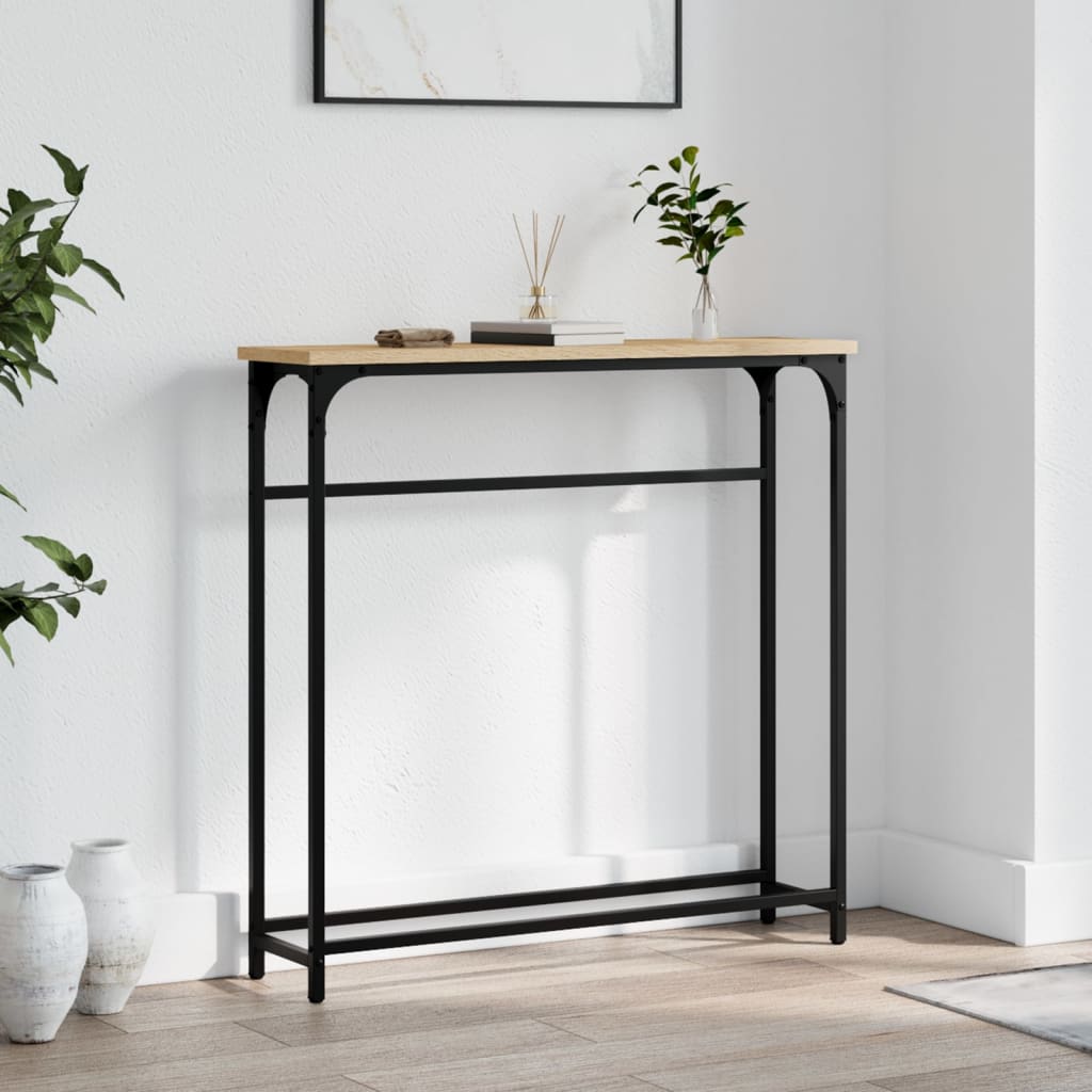 Console Table Sonoma Oak 75x19,5x75 cm Engineered Wood