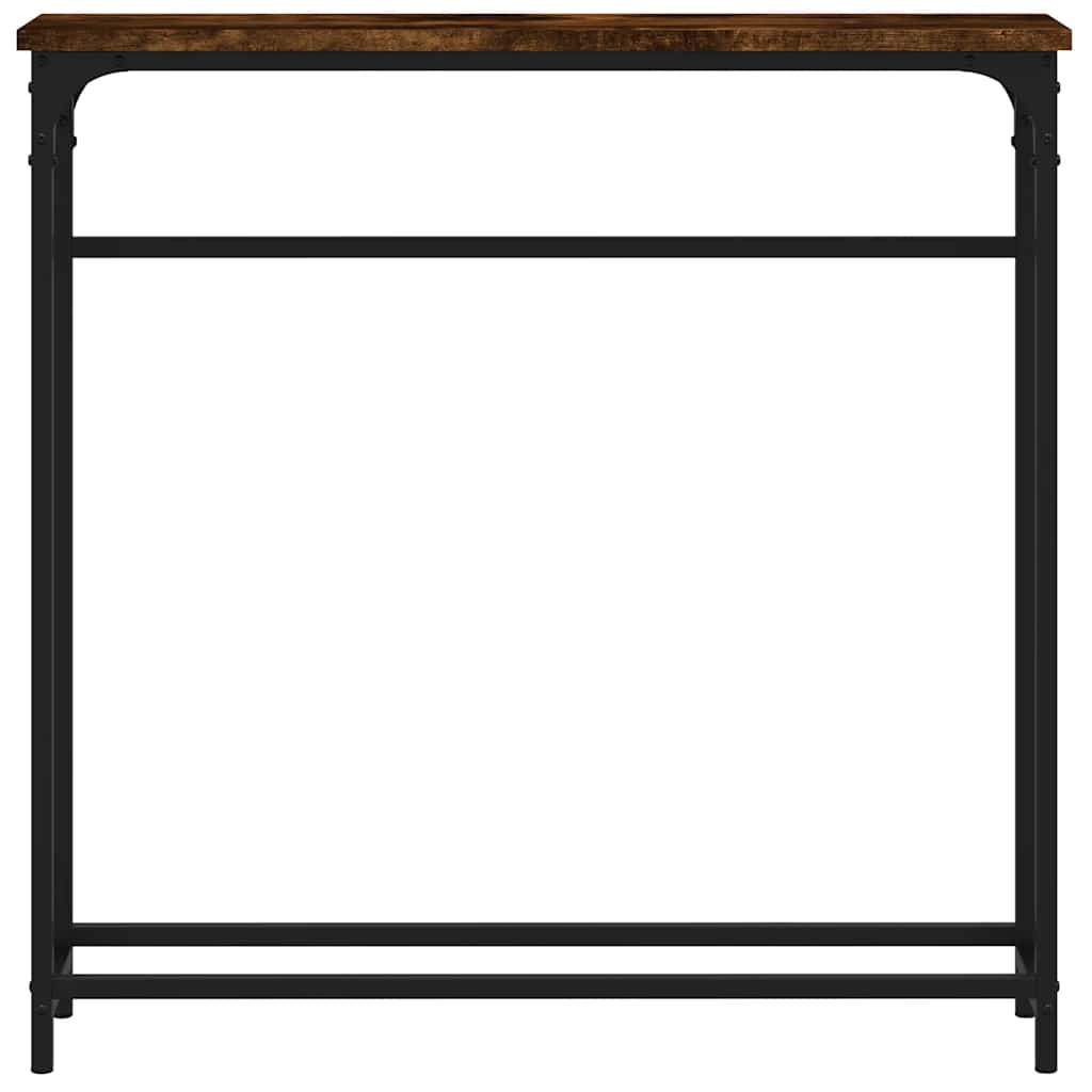 Console Table Smoked Oak 75x19,5x75 cm Engineered Wood