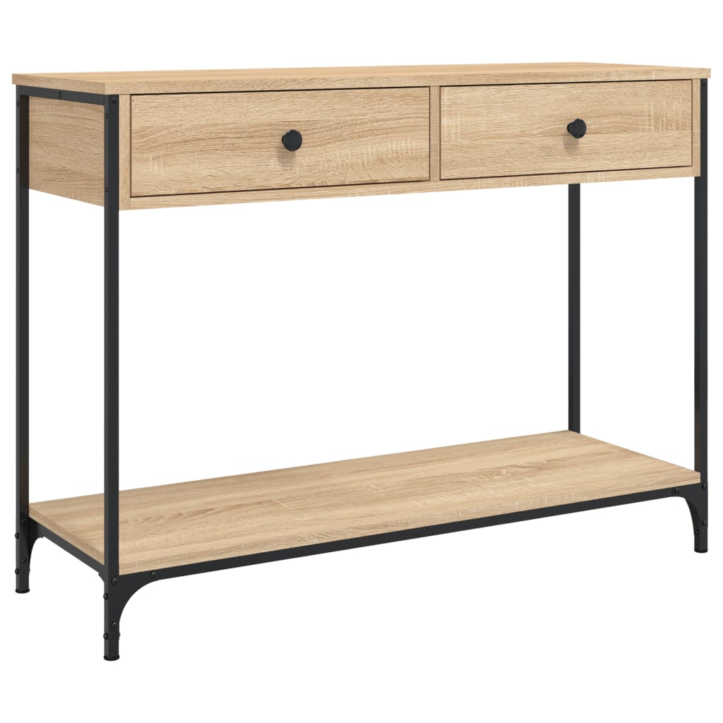 Console Table Sonoma Oak 100x34,5x75 cm Engineered Wood