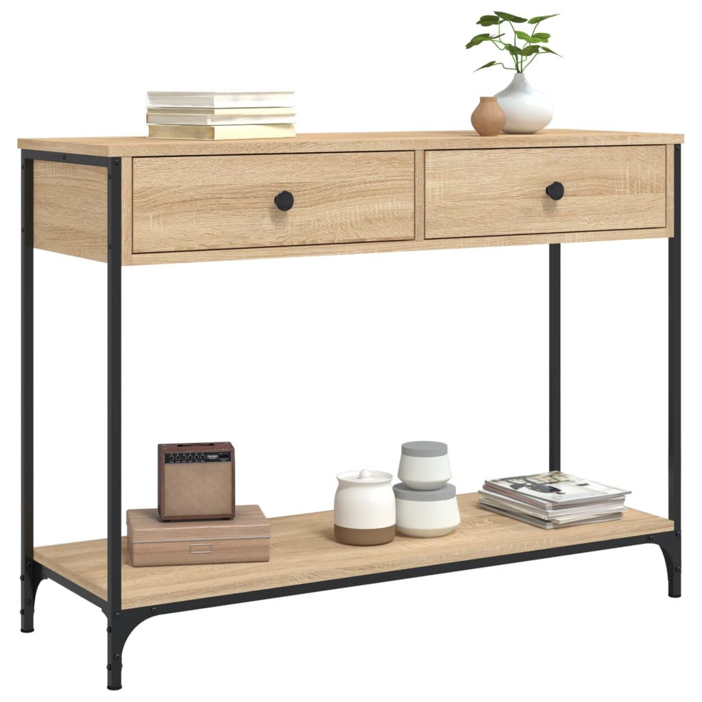 Console Table Sonoma Oak 100x34,5x75 cm Engineered Wood