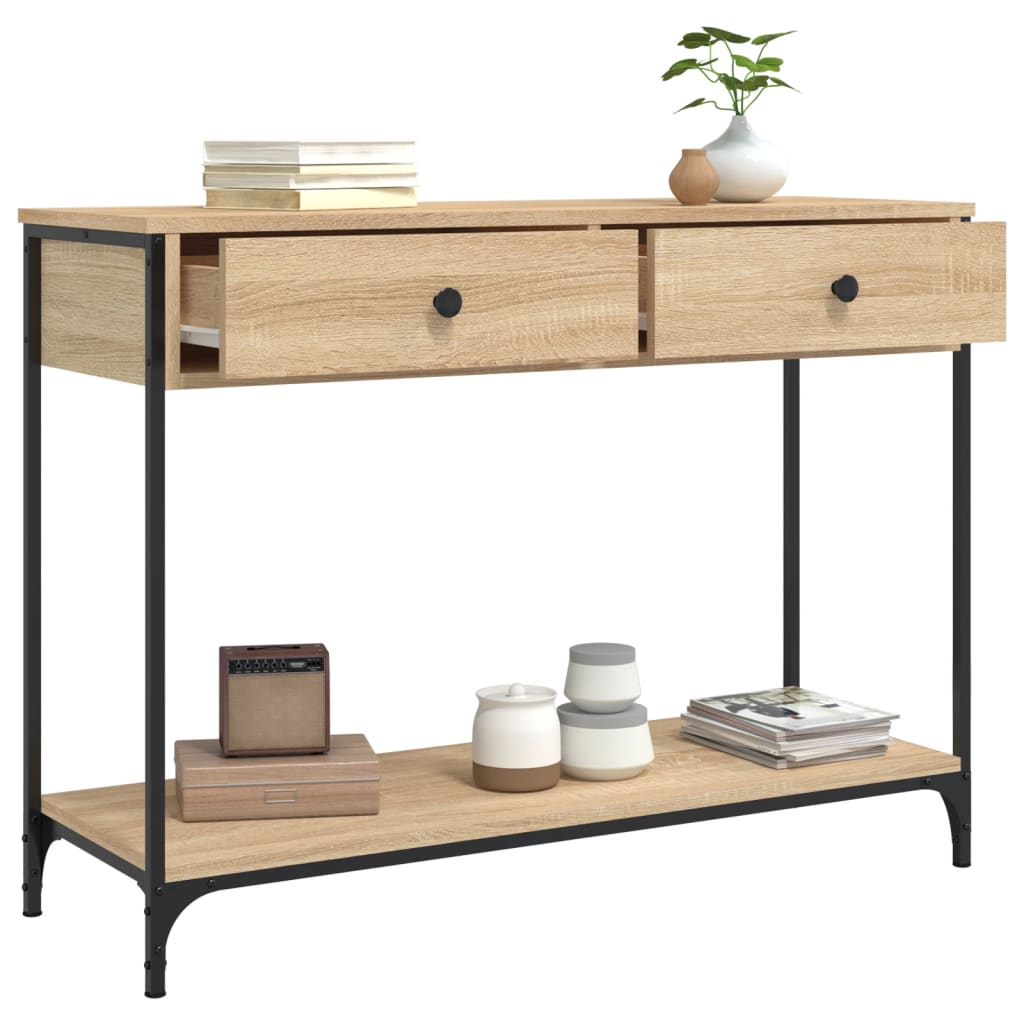 Console Table Sonoma Oak 100x34,5x75 cm Engineered Wood