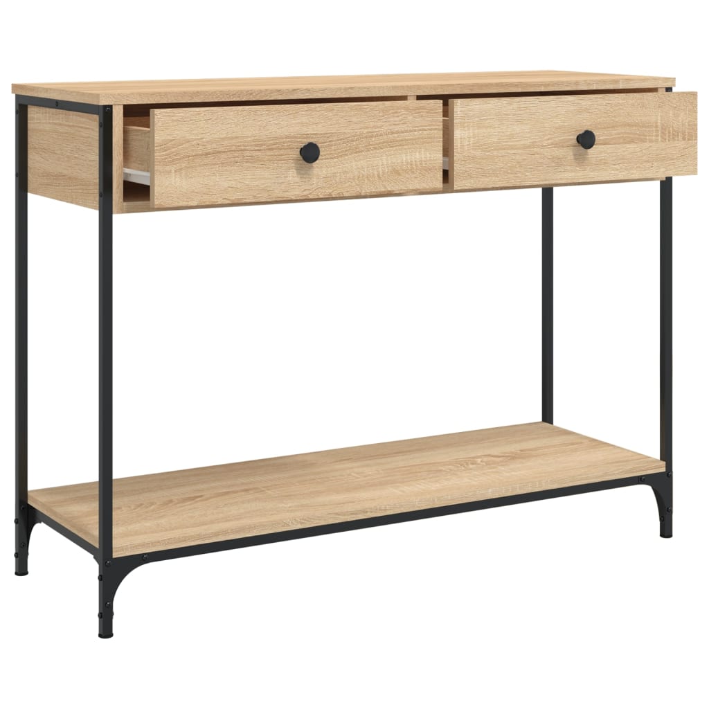 Console Table Sonoma Oak 100x34,5x75 cm Engineered Wood