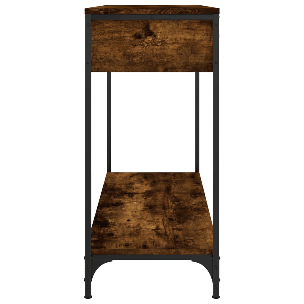 Console Table Smoked Oak 100x34,5x75 cm Engineered Wood