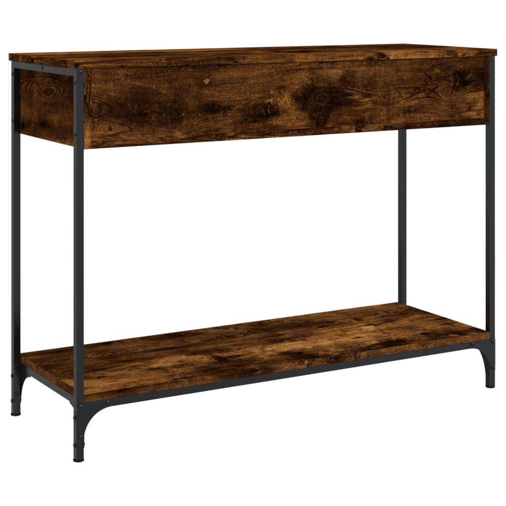 Console Table Smoked Oak 100x34,5x75 cm Engineered Wood