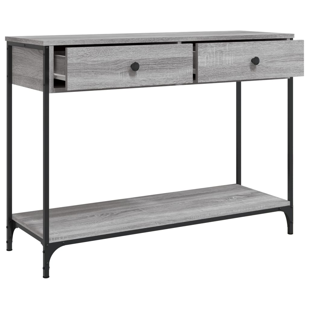 Console Table Grey Sonoma 100x34,5x75 cm Engineered Wood
