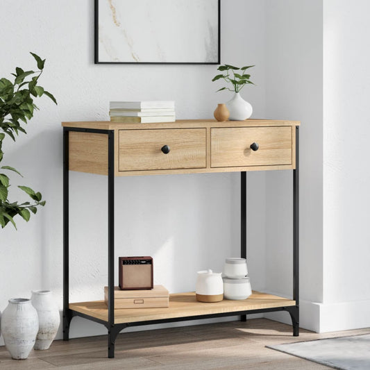 Console Table Sonoma Oak 75x34,5x75 cm Engineered Wood