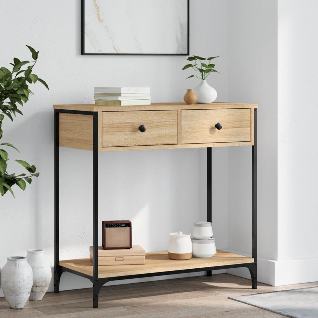 Console Table Sonoma Oak 75x34,5x75 cm Engineered Wood