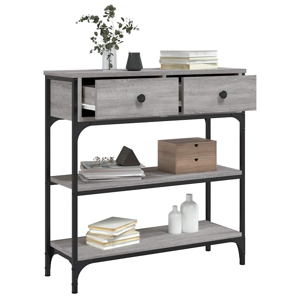 Console Table Grey Sonoma 72,5x25x75 cm Engineered Wood