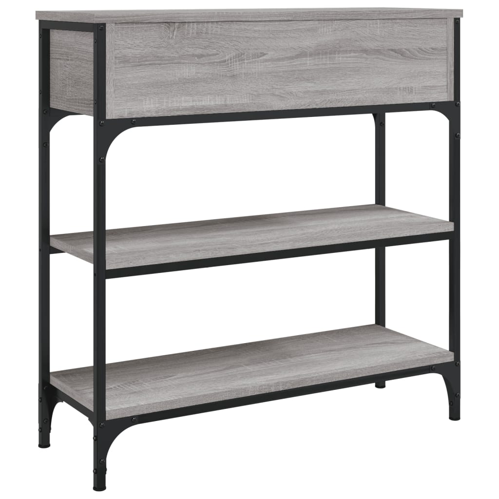 vidaXL Console Table Grey Sonoma 72.5x25x75 cm Engineered Wood