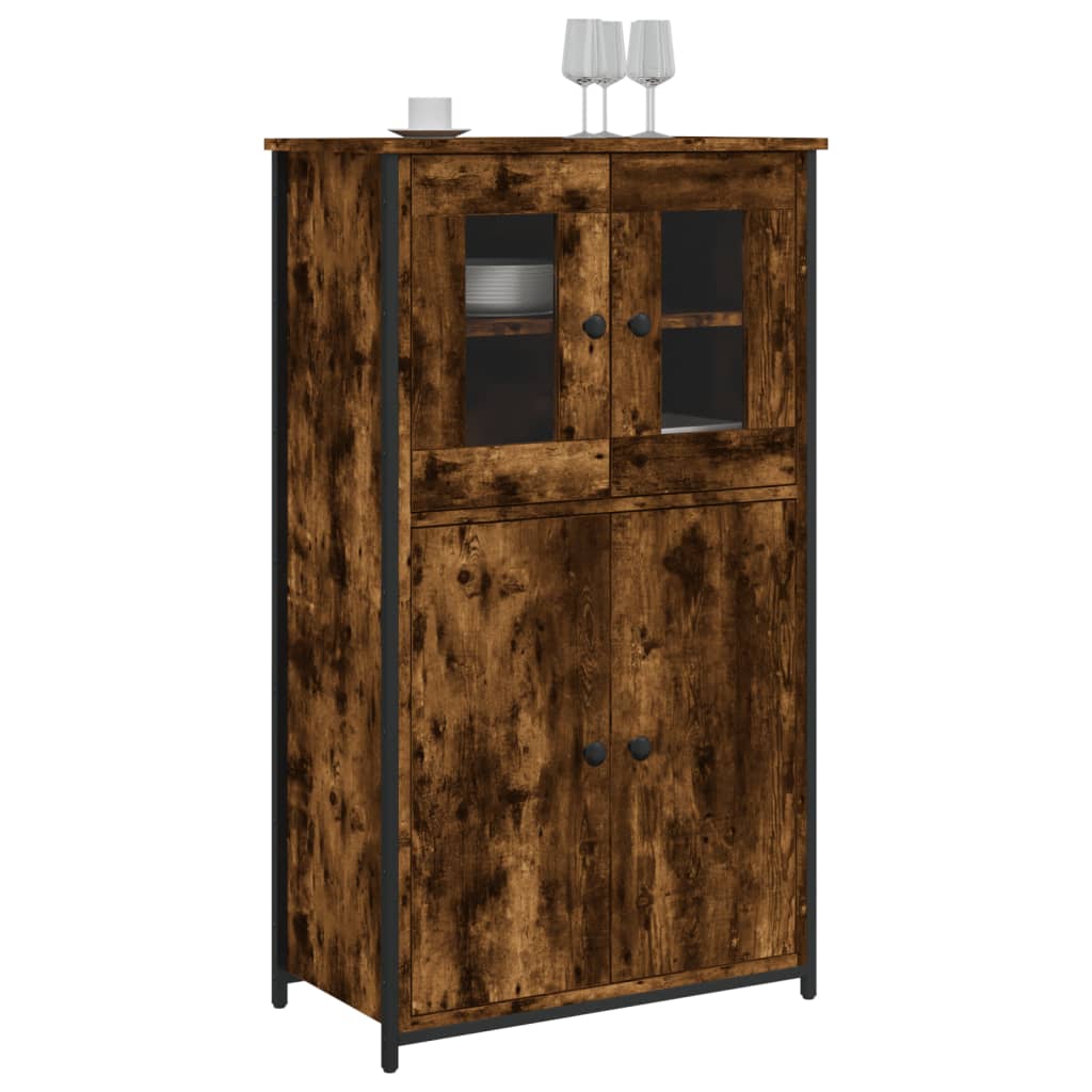 Highboard Smoked Oak 62x32x106,5 cm Engineered Wood