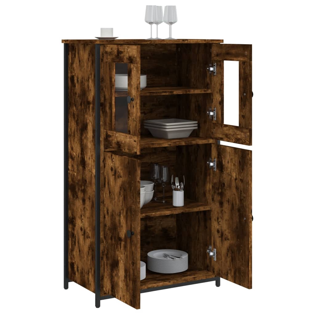 Highboard Smoked Oak 62x32x106,5 cm Engineered Wood