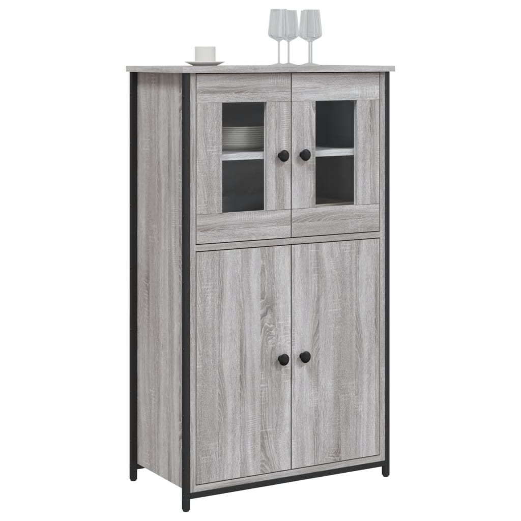 Highboard Grey Sonoma 62x32x106,5 cm Engineered Wood