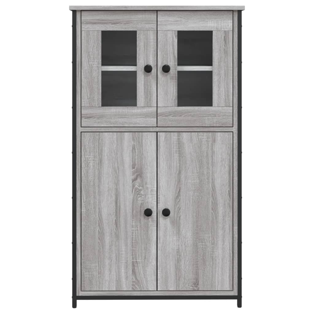 Highboard Grey Sonoma 62x32x106,5 cm Engineered Wood