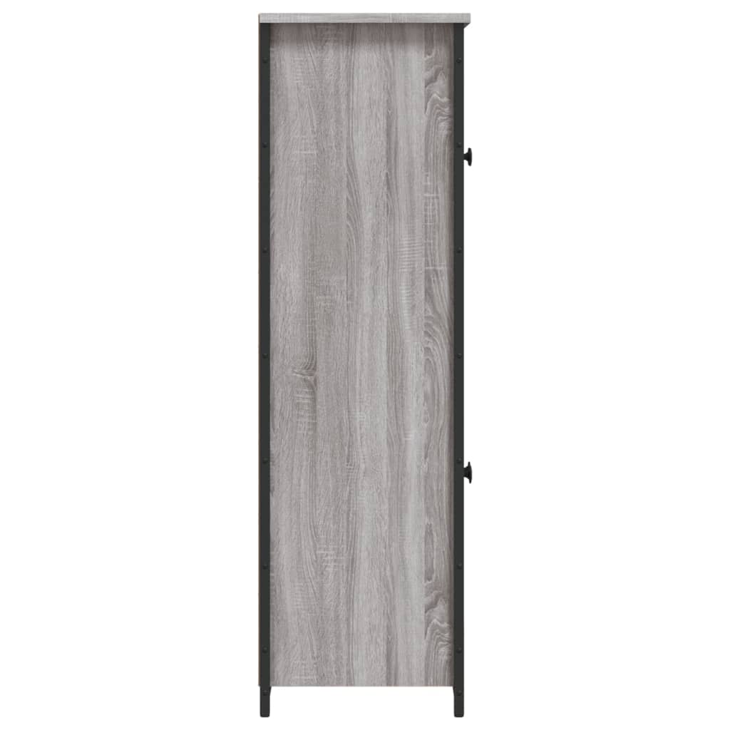 Highboard Grey Sonoma 62x32x106,5 cm Engineered Wood