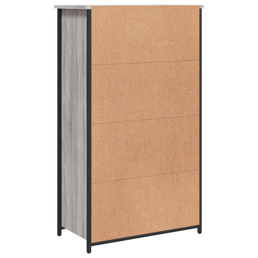 Highboard Grey Sonoma 62x32x106,5 cm Engineered Wood