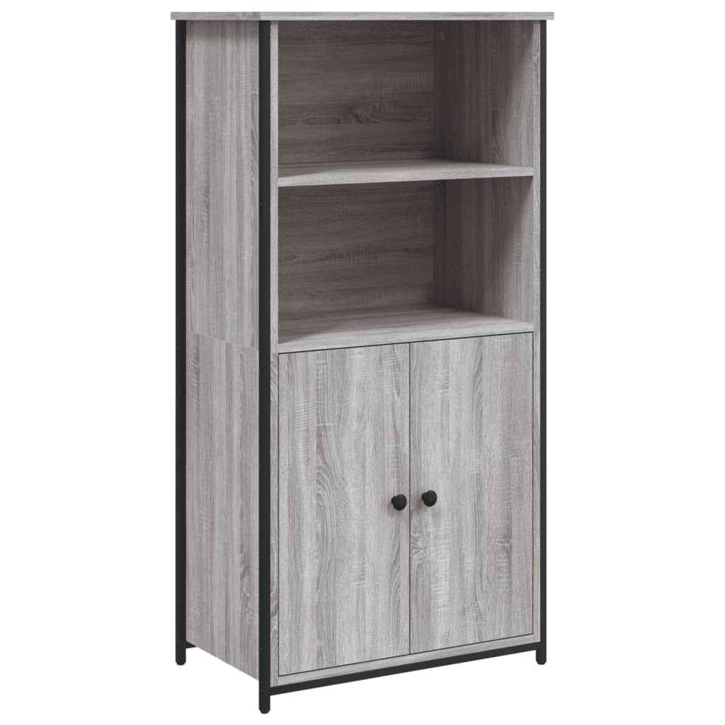 Highboard Grey Sonoma 62x36x121,5 cm Engineered Wood