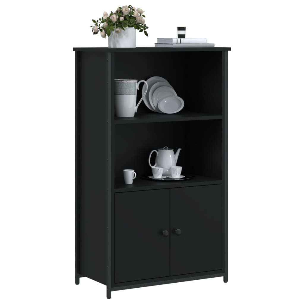 Highboard Black 62x32x103,5 cm Engineered Wood