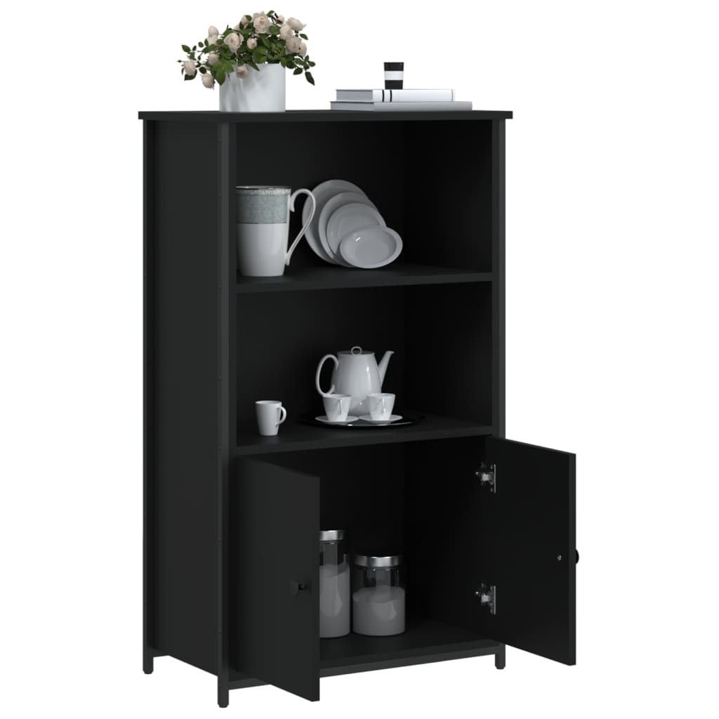 Highboard Black 62x32x103,5 cm Engineered Wood
