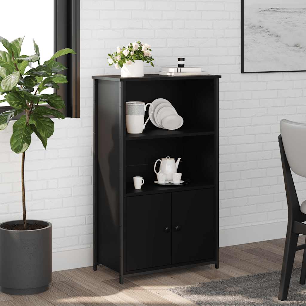 Highboard Black 62x32x103,5 cm Engineered Wood